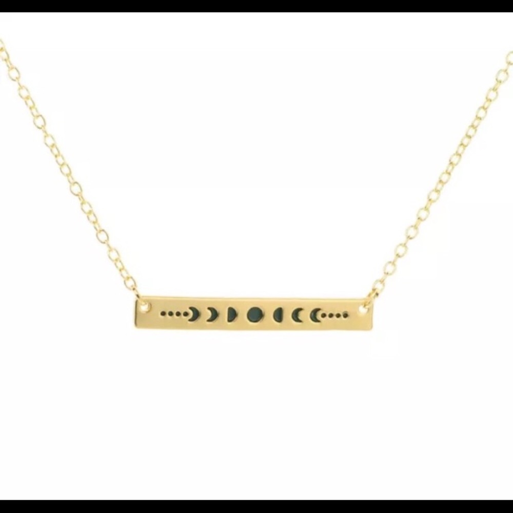Golden Moon Phase Necklace